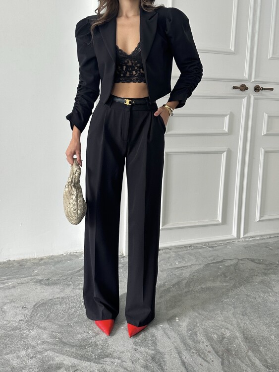 Theboom Ceket Pantolon Takım - Siyah - 5