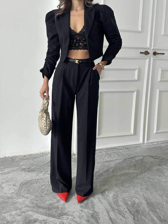 Theboom Ceket Pantolon Takım - Siyah - 5