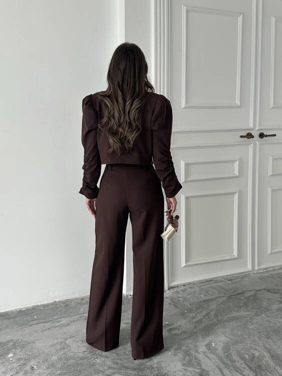 Theboom Ceket Pantolon Takım - Acı Kahve - 4