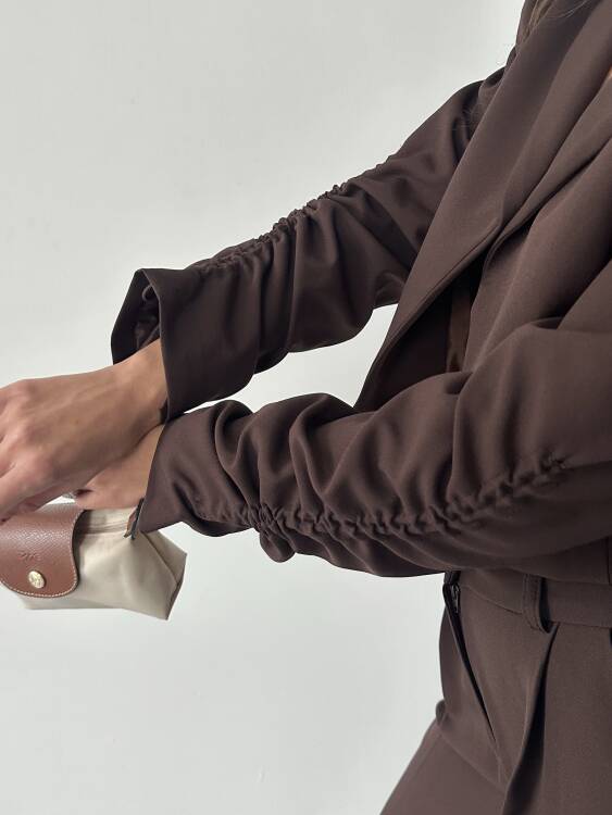 Theboom Ceket Pantolon Takım - Acı Kahve - 7