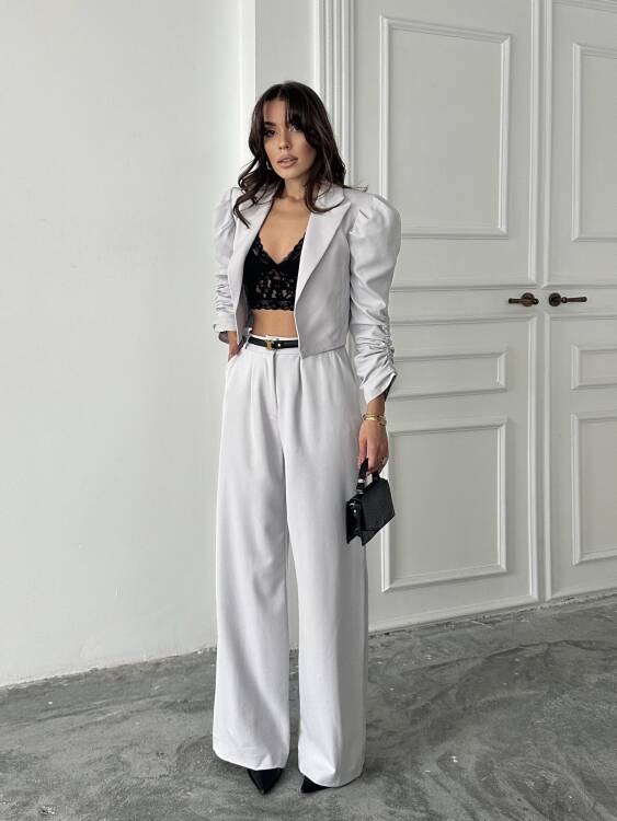 Theboom Ceket Pantolon Takım - Gri - 2