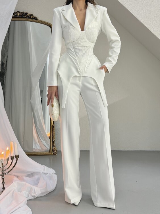 Valerin 3 Lü Takım - Beyaz - 6