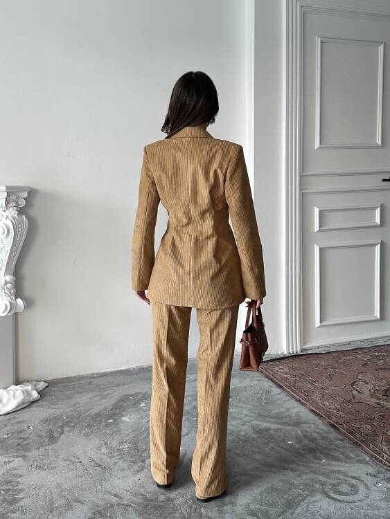 Vander Ceket Pantolon Takım - Camel - 4