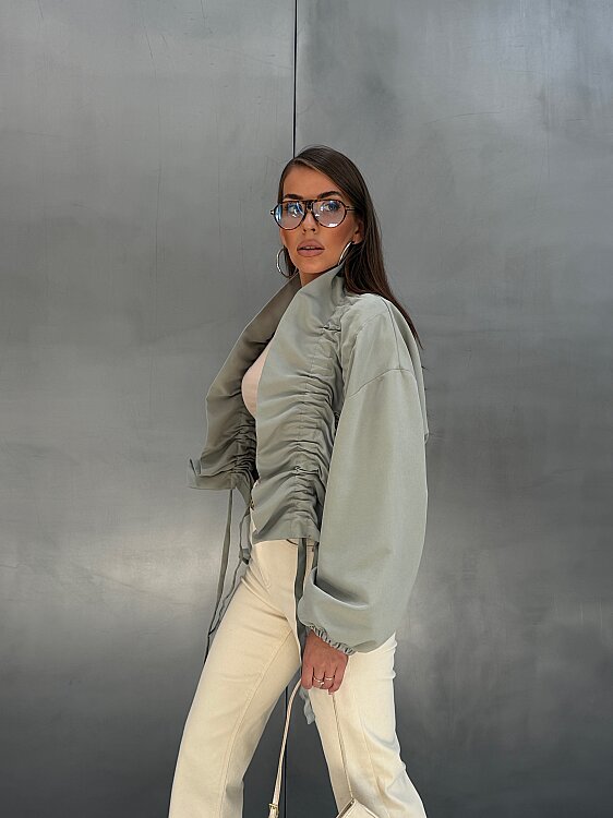 VERA Büzgülü Ceket - Haki - 2