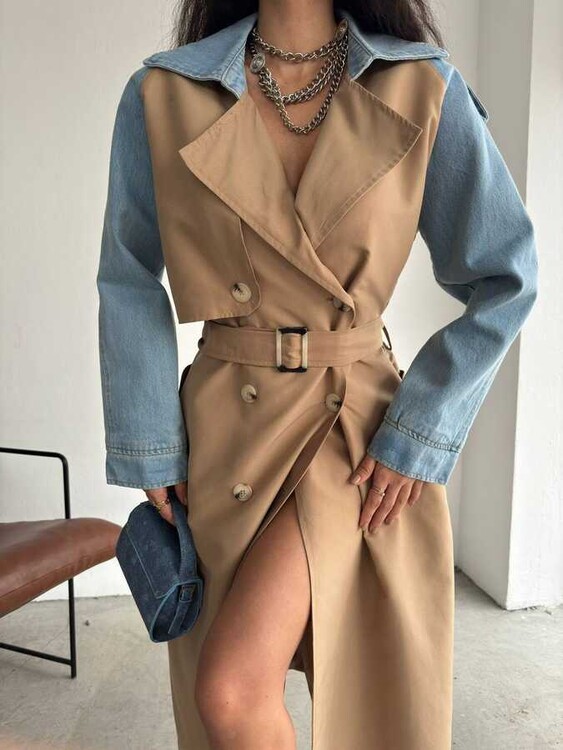 Zoe Trenchcoat- Camel - Thumbnail